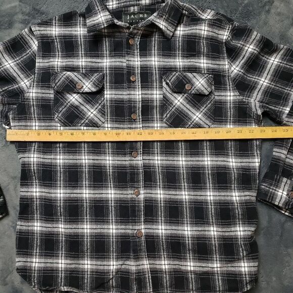 Jachs New York Shirt Thick Plaid Shirt - Jacket Shacket Sz Large - Picture 8 of 9